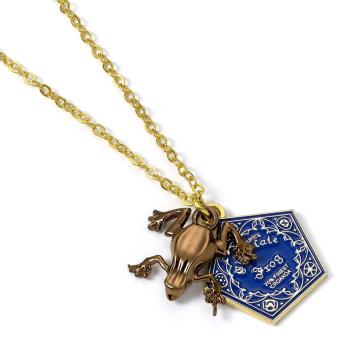 Chocolate frog Pendant & Necklace: gold plated 