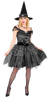 Sorcière Costume et chapeau:noir 