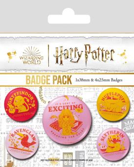 Harry Potter: pack 5 badges Witty Witchcraft 