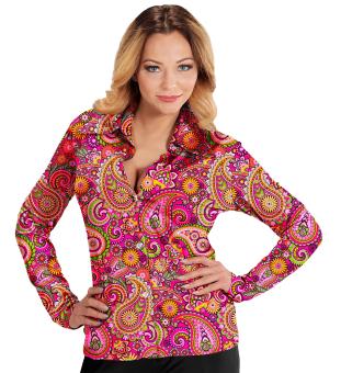 70s paisley blouse:colorful 