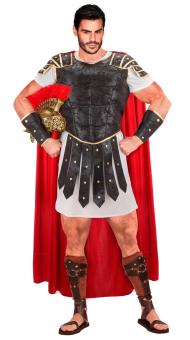 Roman centurion costume: tunic, armor with cape, arm guards 