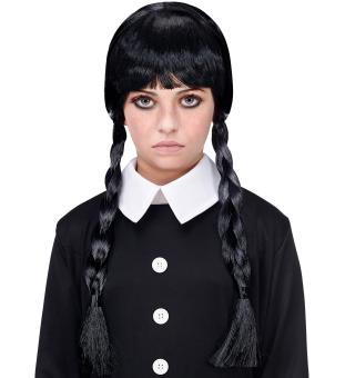 Dark Girl children's wig:black 