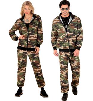 Survêtement armée camouflage style unisex: haut, pantalon:couleur de camouflage XXL