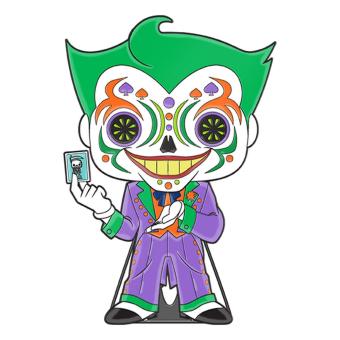 DC Comics DOTD Loungefly POP! Pin pin's émaillé Joker (Glow-in-the-Dark):10 cm 