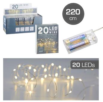 Lichterkette Mikro 20 LED warm-weiss:220 cm 