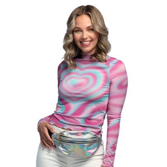 Holo belt bag / fanny pack:silver 