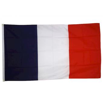 Frankreich Flag with metaleylets:90 x 60 cm, multicolored 
