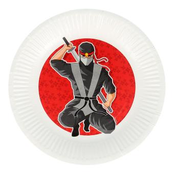 Ninja Assiettes de fête:8 pièce, 23 cm 