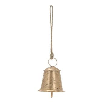 Glocke mit Schnur:10 cm, gold 