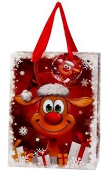 Christmas reindeer gift bag:18x24x10 cm 