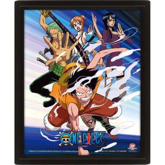 One Piece poster effet 3D Straw Hat Pirates Assault:26 x 20 cm 