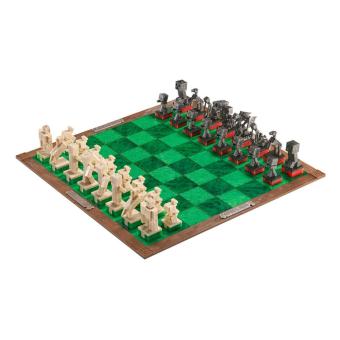 Minecraft Chess Set Overworld Heroes vs. Hostile Mobs 