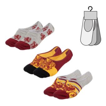 Harry Potter assortiment pack de 3 chaussettes de cheville Gryffindor Ver. 02 (6) 