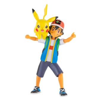 Pokémon Battle Feature Figuren Ash & Pikachu:11 cm 