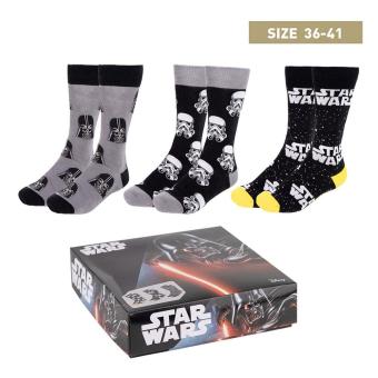 Star Wars pack 3 paires de chaussettes 35-41 