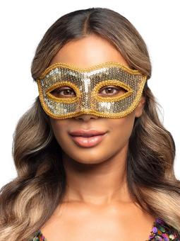 Augenmaske Venice sequins:gold 