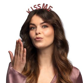 Metal Diadem 'KISS ME' 