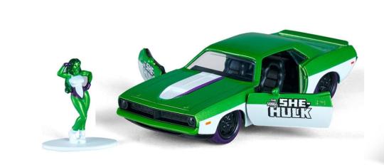 She-Hulk Véhicule 1/32 1973 Plymouth Barracuda 
