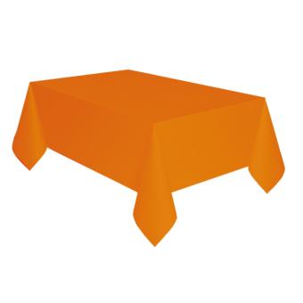 Nappe de fête en papier:137 x 274 cm, orange 
