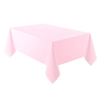 Tischdecke Plastik:137 x 274 cm, rosa 