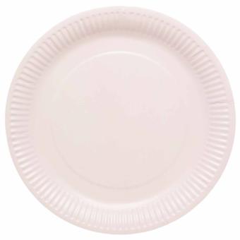 Assiettes de fête:8 pièce, 23 cm, rose 