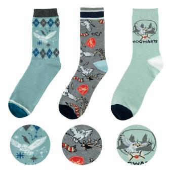 Harry Potter pack 3 paires de chaussettes Hedwig 