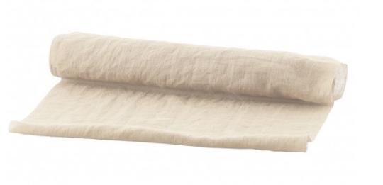 Chemin de table Ivoire:3 m x 28 cm, blanc 