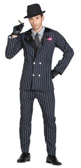 Mafia Gangster Costume Men:black 