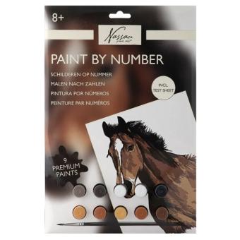 Peinture par numéros cheval : 
Comprend des peintures et des pinceaux:33.5 x 23.8 cm 