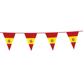 Guirlande de fanions en PE Espagne: pour intérieur et extérieur:10 m, multicolore 