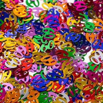 Confettis de table chiffre 60:14 g, color 