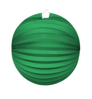 Lampion rond sans porte-bougie, papier:D 25 cm, vert 