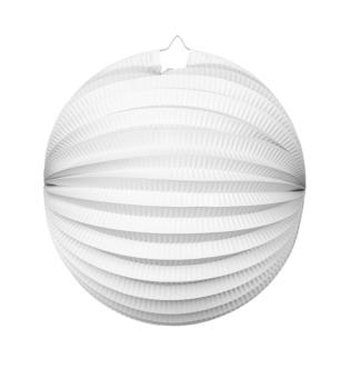 Lampion rond sans porte-bougie, papier:D 25 cm, blanc 