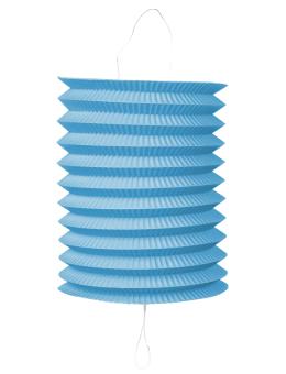 Zylinder Laterne ohne Kerzenhalter, Papier:D 16 cm, blau 