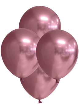 Spiegel Lufballon:10 Stück, 30 cm, rosa 