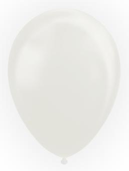 Latexballons Pearlweiss:10 Stück, 30 cm, weiss 