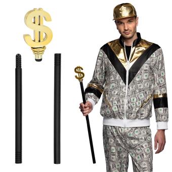 Pimp stick Dollar 3-piece:76 cm 