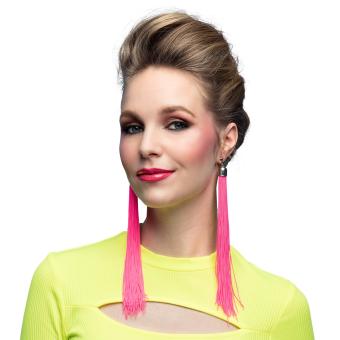 Neon-colored festival ear clips:20 cm, pink 