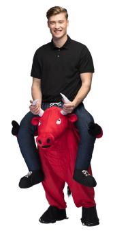 Costume Funny bull (one size):red 