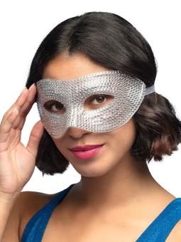 Augenmaske Diamond:silber 