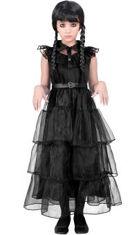 Dark Girl Ballkleid mit Gürtel:schwarz 