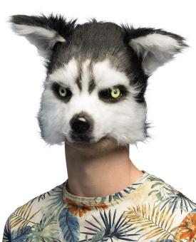 Demi-masque peluche Husky 