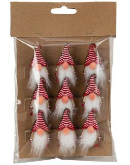 Wooden Elf with Clip:9 Item, 4.5 cm 