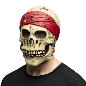 Latex head mask Pirate Crinson 