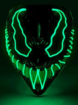 Masque monstre à LED:vert 