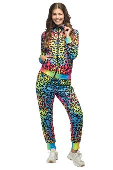 Trainingsanzug Leopard Art Frau UV  hochwertige Qualität:bunt 