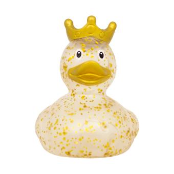 Badeente Glitzer mit Krone:gold 