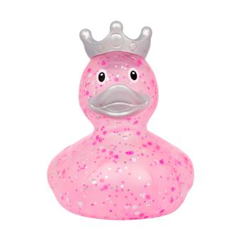 Badeente Glitzer mit Krone:pink 