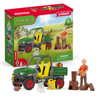 Forest Farmer with Vehicle. 