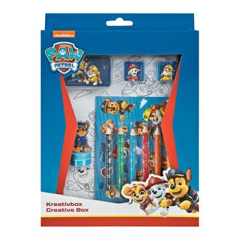 Paw Patrol creative box with stamp, stamp pad, colored pencils, poster, sticker sheet 